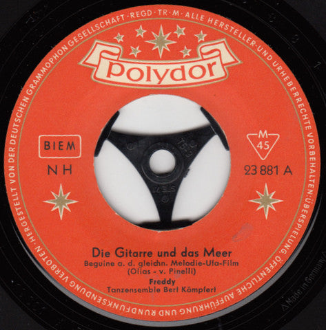Freddy Quinn : Die Gitarre Und Das Meer (7", Single, Mono)