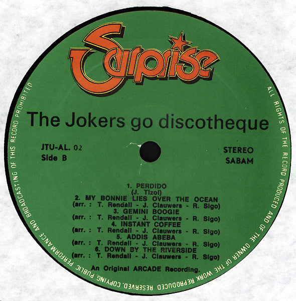 The Jokers (6) : The Jokers Go Discotheque (LP, Album, RE)