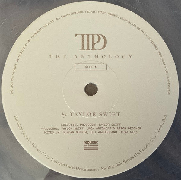 Taylor Swift : The Tortured Poets Department (The Anthology) (LP, Cle + LP, Cle + LP, Dar + LP, Gol + Album)