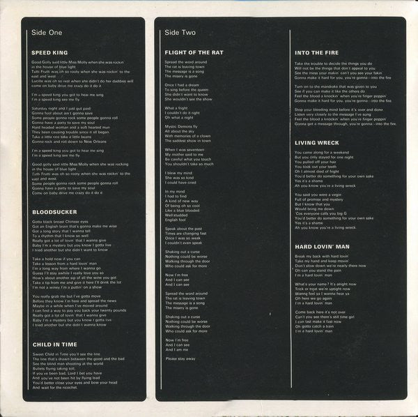 Deep Purple : In Rock (LP, Album, RE, Gre)