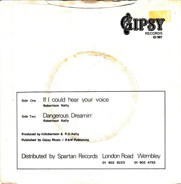 Kin Kelly : If I Could Hear Your Voice (7")