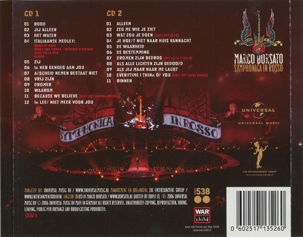 Marco Borsato : Symphonica In Rosso (2xCD, Album)