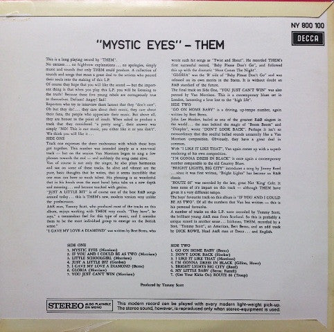 Them (3) : Mystic Eyes (LP, Album, RE)