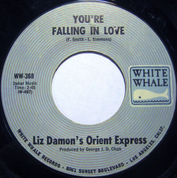 Liz Damon's Orient Express : 1900 Yesterday / You're Falling In Love (7", Styrene)