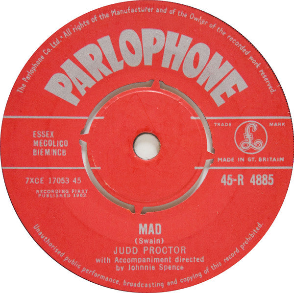 Judd Proctor : Mad (7")