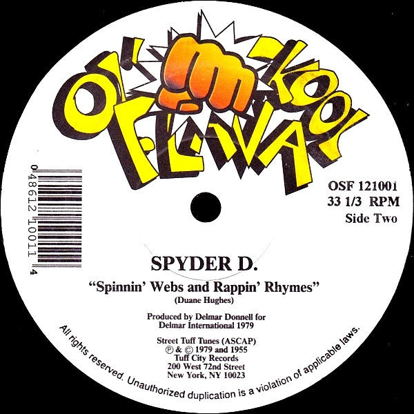 B-Fats / Spyder-D : Woppit / Spinnin' Webs & Rappin' Rhymes (12")