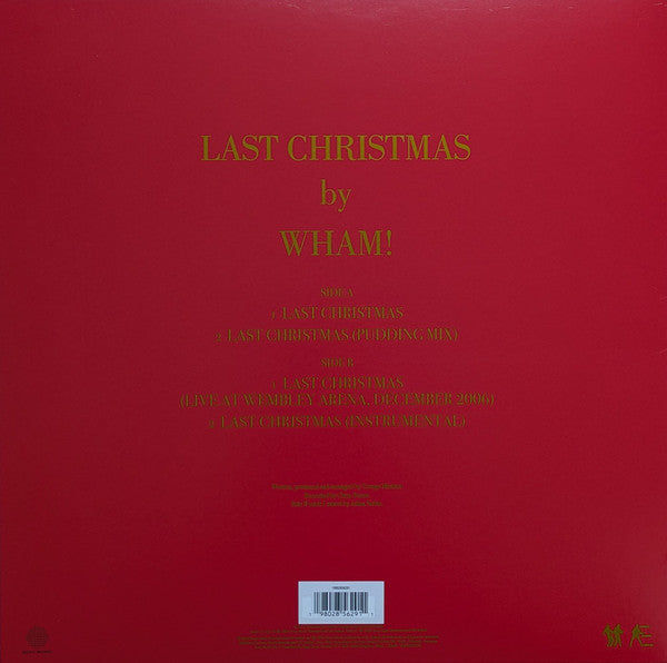 Wham! : Last Christmas (12", EP, Ltd, Pic, RE, 40t)