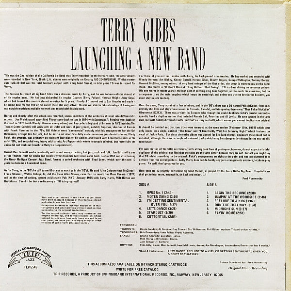 Terry Gibbs : Launching A New Band (LP, RE, RM)