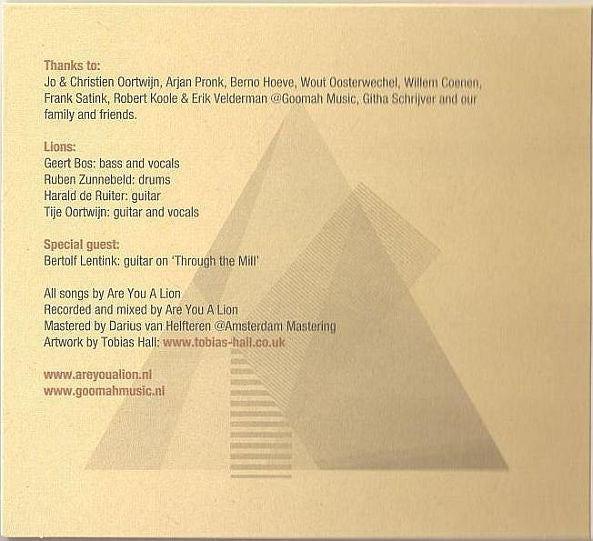 Are You A Lion : Are You A Lion (CD, Album, Dig)