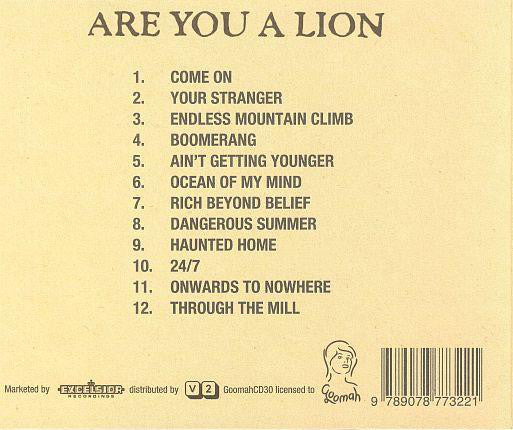 Are You A Lion : Are You A Lion (CD, Album, Dig)