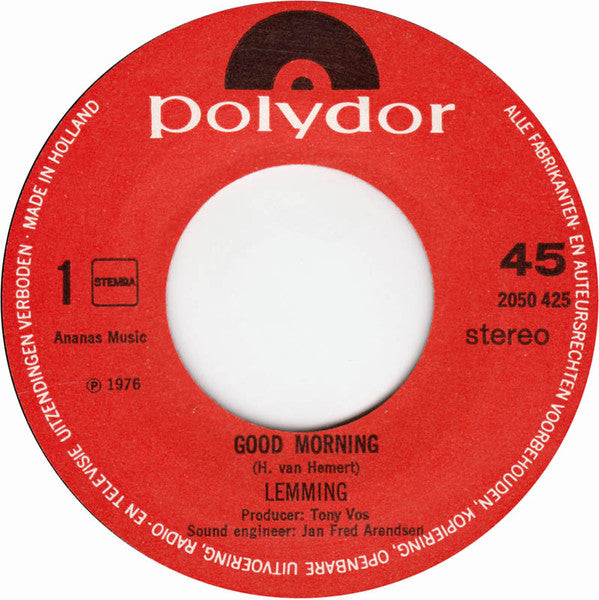 Lemming : Good Morning (7", Single)