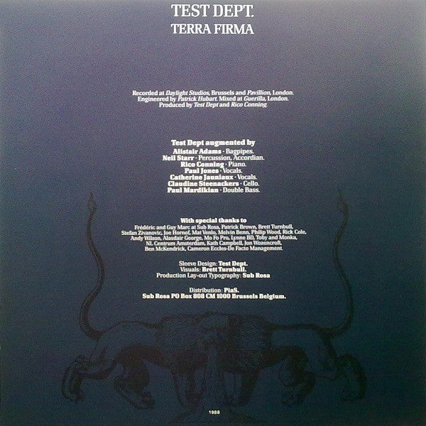 Test Dept. : Terra Firma (LP, Album)