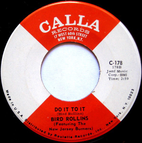 Bird Rollins : Here He Comes Drunk Again (7", Single, Roc)