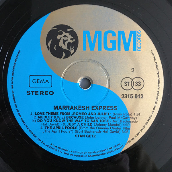 Stan Getz : Marrakesh Express (LP)