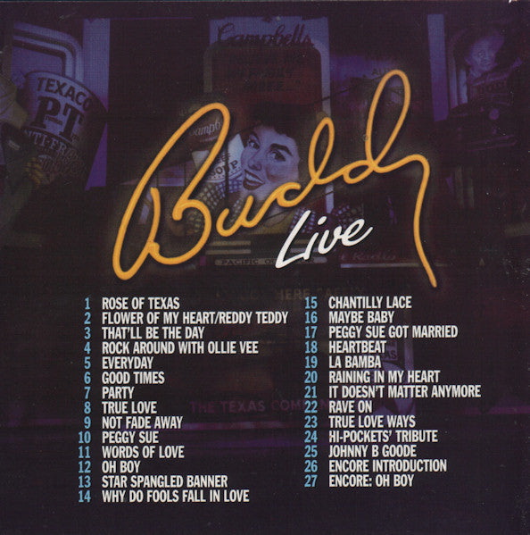 Buddy Holly : The Buddy Holly Story Live (CD, Comp)