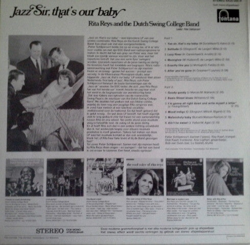 Rita Reys & The Dutch Swing College Band : Jazz Sir, That's Our Baby (LP, Album, RE)