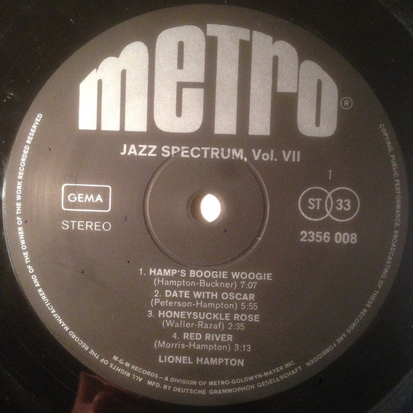 Lionel Hampton : Jazz Spectrum Vol. 7 (LP, Comp)