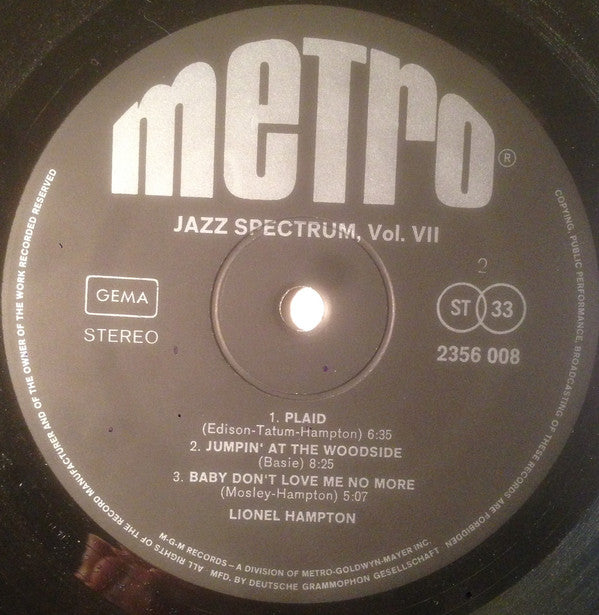 Lionel Hampton : Jazz Spectrum Vol. 7 (LP, Comp)