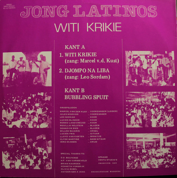 Jong Latinos : Witi Krikie (12")