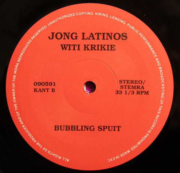 Jong Latinos : Witi Krikie (12")