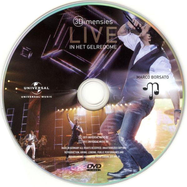 Marco Borsato : Dromen Durven Delen - Live - 3Dimensies (DVD-V, PAL + 2xCD, Album)