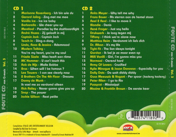 Various : Foute CD Van Q-Music Vol. 3 (2xCD, Comp)