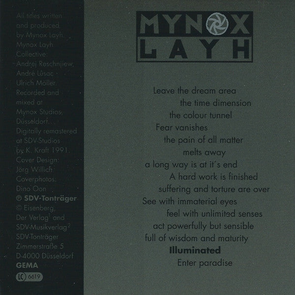 Mynox Layh : Intra In Caelum (CD, Album, RE, RM)
