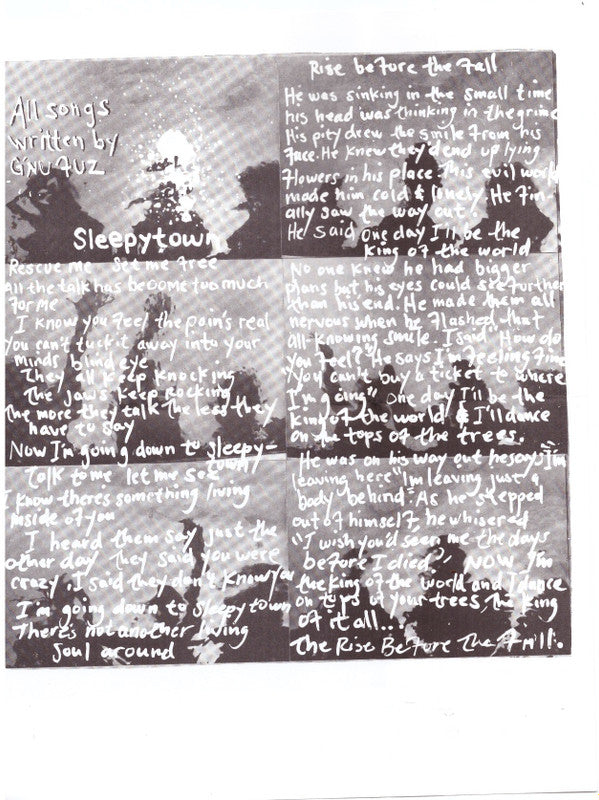 G'nu Fuz : Sleepytown / Rise Before The Fall (7", Yel)