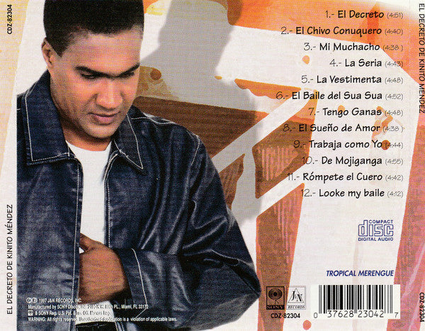 Kinito Mendez : El Decreto De (CD, Album)
