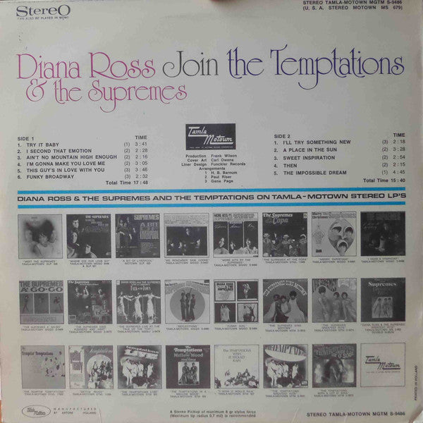 Diana Ross & The Supremes* Join The Temptations : Diana Ross & The Supremes Join The Temptations (LP, Album, Ora)