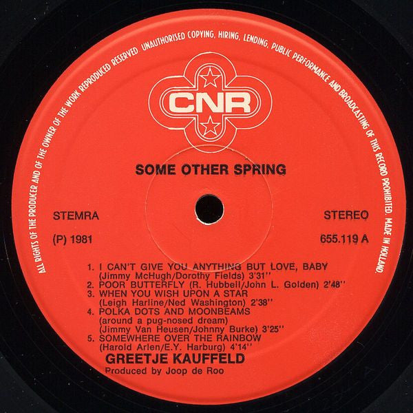 Greetje Kauffeld : Some Other Spring (LP, Album)