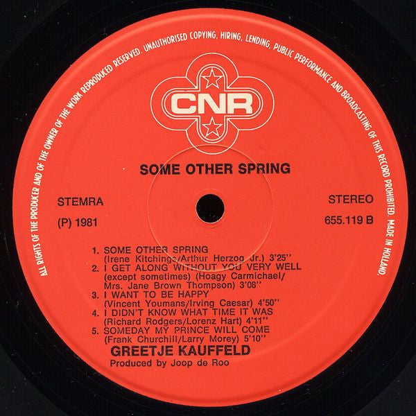 Greetje Kauffeld : Some Other Spring (LP, Album)