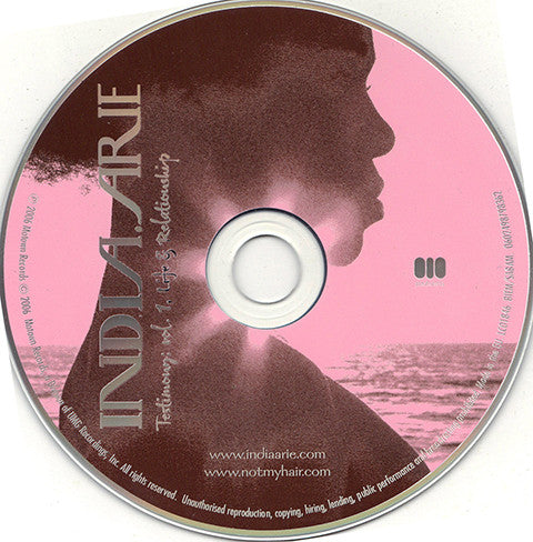 India.Arie : Testimony: Vol. 1, Life & Relationship (CD, Album)