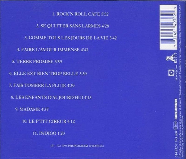 François Feldman : Indigo (CD, Album)