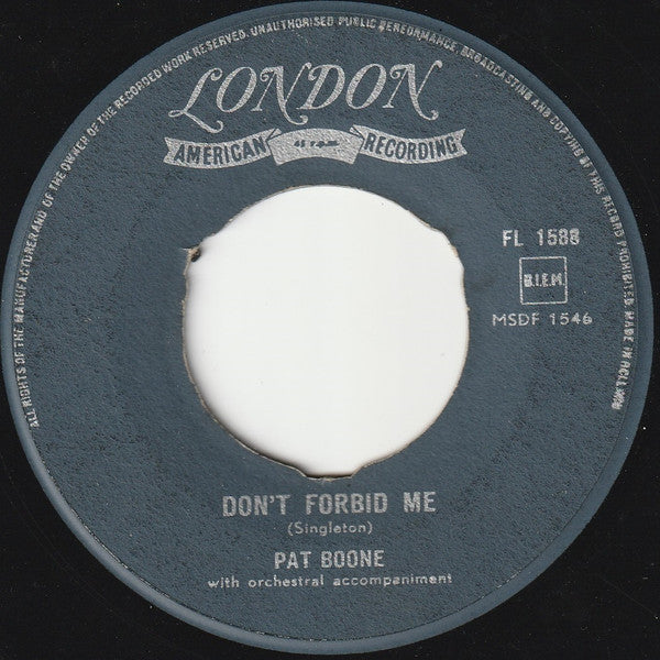 Pat Boone : Anastasia (7")