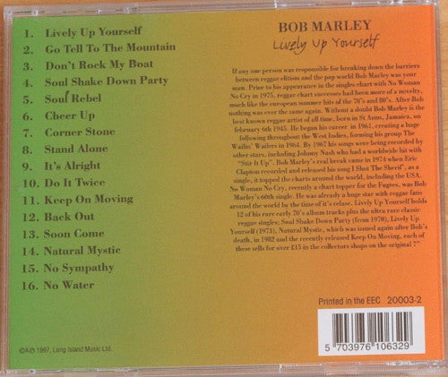 Bob Marley : Lively Up Yourself (CD, Comp)