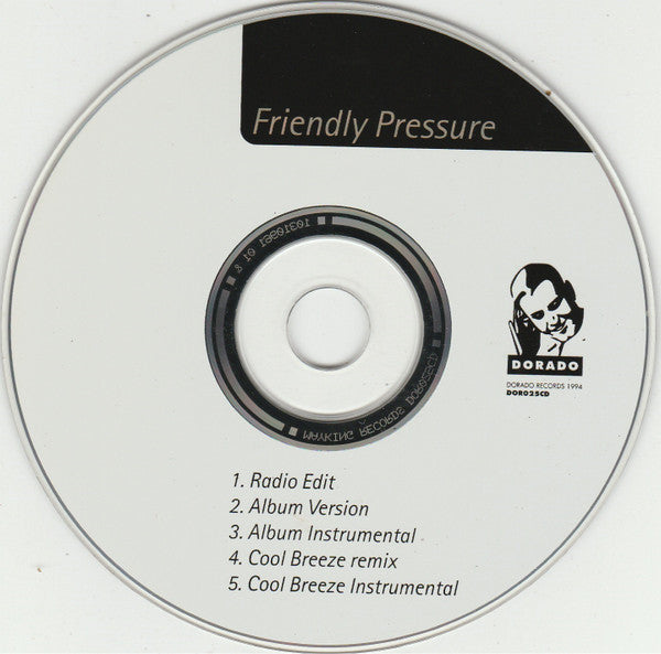 Jhelisa : Friendly Pressure (CD, Single)