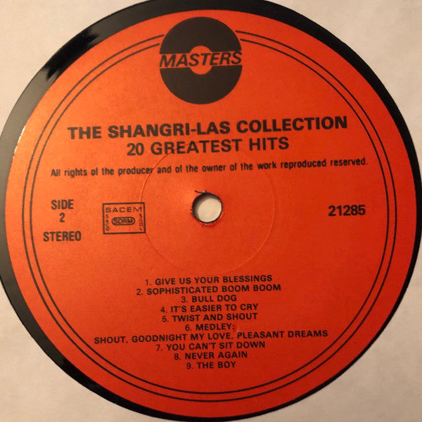 The Shangri-Las : The Shangri-Las Collection (20 Greatest Hits) (LP, Comp)