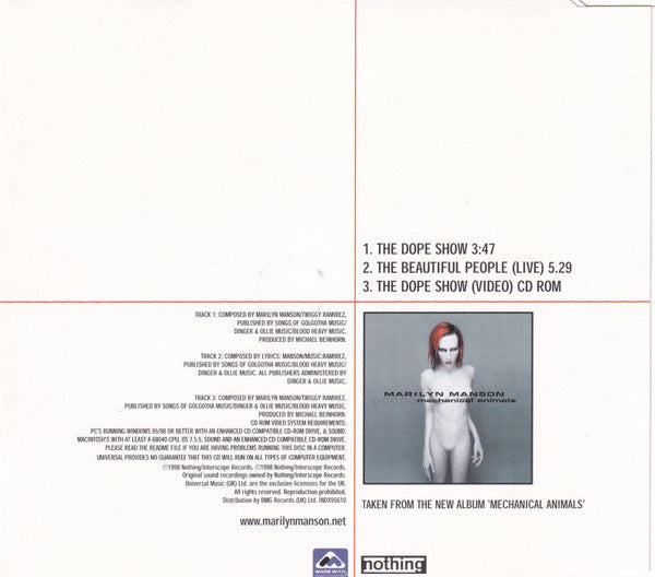 Marilyn Manson : The Dope Show (CD, Single, Enh, CD2)