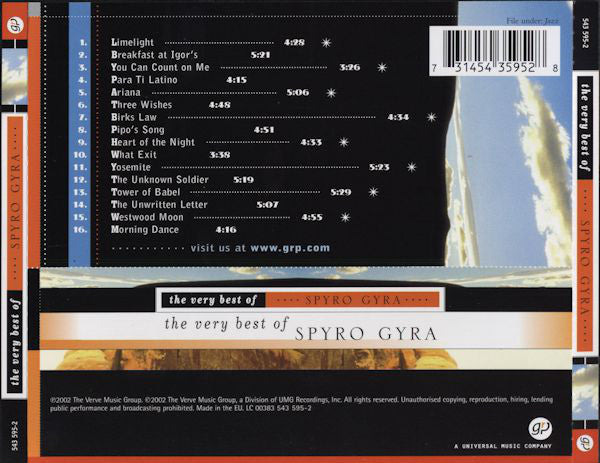 Spyro Gyra : The Very Best Of Spyro Gyra (CD, Comp)