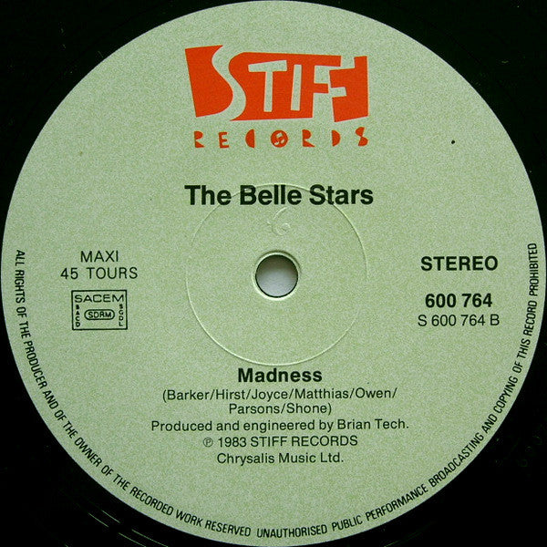 The Belle Stars : Sign Of The Times (12", Maxi)