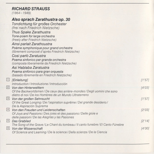 Richard Strauss - Wiener Philharmoniker • Lorin Maazel : Also Sprach Zarathustra • Macbeth (CD)