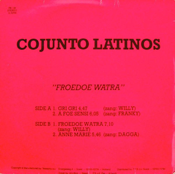 Conjunto Latinos : Froedoe Watra (12")