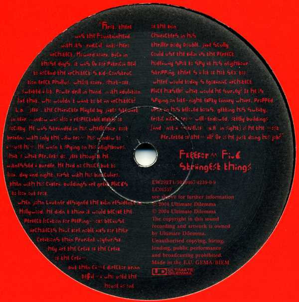 Freeform Five : Strangest Things (Part 1) (12")