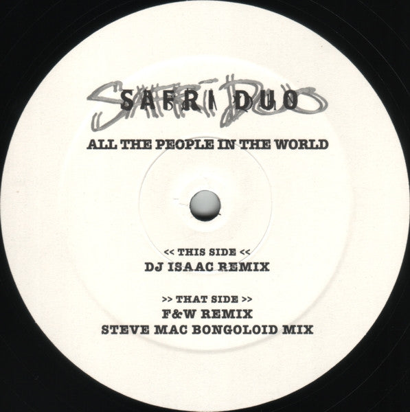 Safri Duo : All The People In The World (12")
