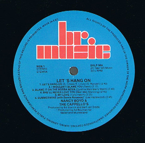 Nancy Boyd & The Cappello's : Let's Hang On (LP, Album)