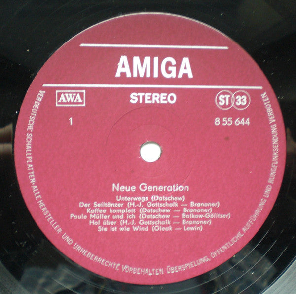 Neue Generation : Neue Generation (LP, Album)