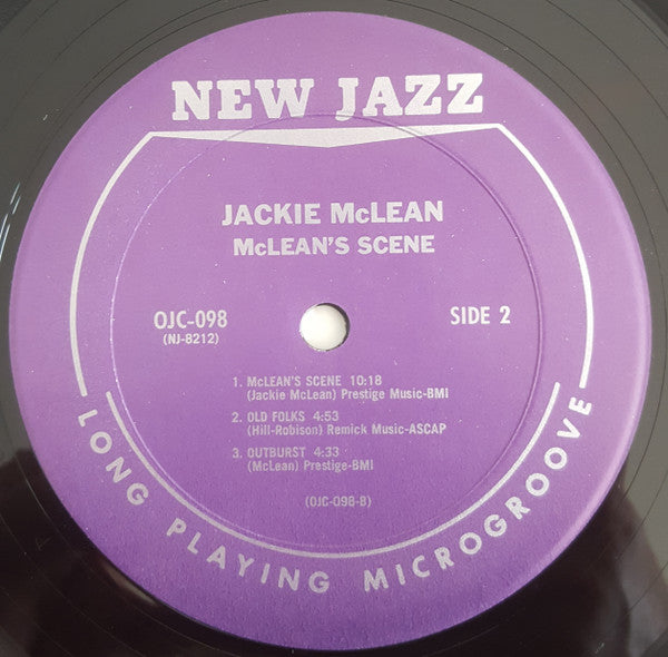 Jackie McLean : McLean's Scene (LP, Album, RE)