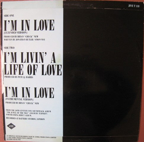Ruby Turner : I'm In Love (12", Single)