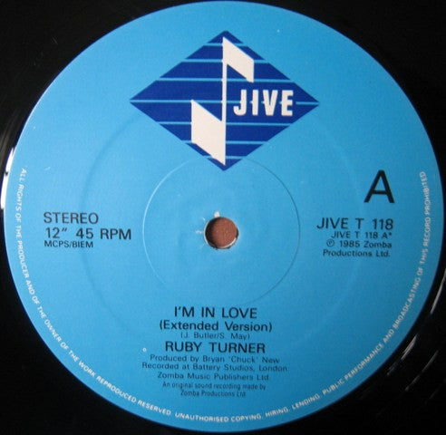 Ruby Turner : I'm In Love (12", Single)